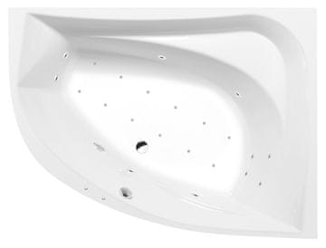 POLYSAN TANYA R luksuzna hidromasažna kad 160x120, Active Hydro-Air, kromirana eleganca