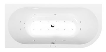 POLYSAN VIVA L Akrilna Hidromasažna Kad 185x80, Active Hydro-Air Sistem, Bela