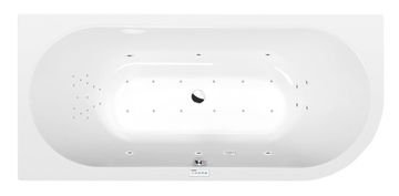 POLYSAN VIVA L Premium Hidromasažna Kad 175x80x47cm s Highline Hydro-Air Sistemom, Kromirana