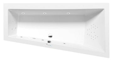 POLYSAN Hidromasažna Kad ANDRA R 180x90, Highline Hydro Krom