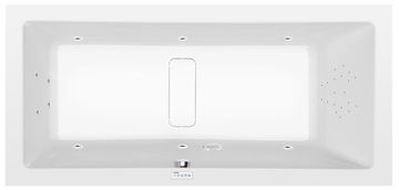 POLYSAN MARLENE Hidromasažna Kad 190x90x48cm, Highline Hydro, Krom