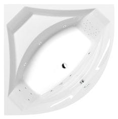 POLYSAN Elegantna hidromasažna kad ROSANA, 150x150 cm, vrhunska sprostitev s sistemom Highline Hydro