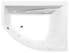 POLYSAN Elegantna Hidromasažna Kad TANDEM R, 170x130x50 cm, Highline Hydro, Kromirana Finish