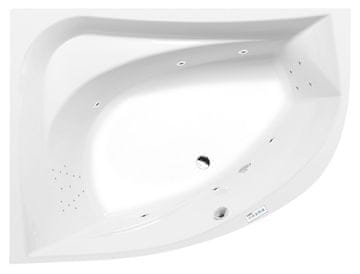 POLYSAN Premium Hidromasažna Kad TANYA L 160x120, Highline Hydro Krom