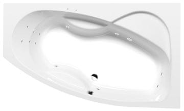 POLYSAN MAMBA R luksuzna hidromasažna kad 170x100, Attraction Hydro, kromirana finish