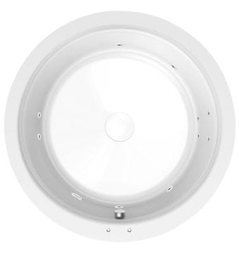 POLYSAN OBLO Hidromasažna Kad 165x48 cm z Active Hydro Sistemom - Kromirana Eleganca