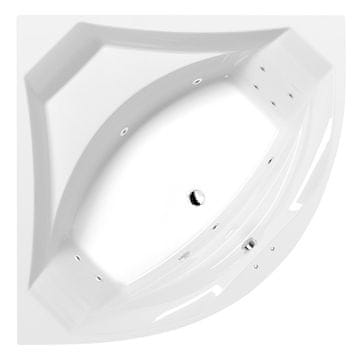 POLYSAN ROSANA luksuzna hidromasažna kad 150x150 cm, Active Hydro sistem, kromirana oprema