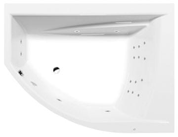 POLYSAN Luksuzna hidromasažna kad TANDEM R 170x130 – Wellness v Vašem domu