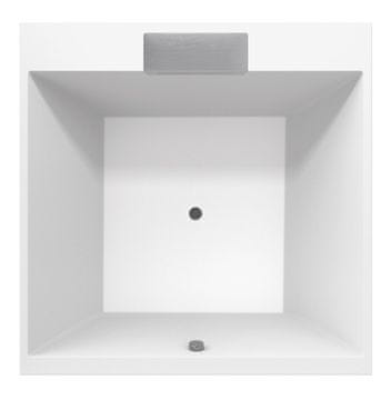 POLYSAN Kvadratna SPA kad CAME FALLS 175x175x50cm, 4 osebe, bela eleganca