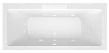POLYSAN CASCATA Bela Hidromasažna Kad 185x85x45cm - Active Hydro-Air Sistem