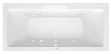 POLYSAN CASCATA Vrhunska Bela Hidromasažna Kad 185x85x45 cm, Highline Hydro Sistem