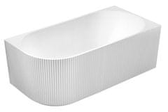 AQUALINE Elegantna Prostostoječa Kad TIBERA STRIP R, 150x75cm, Bela