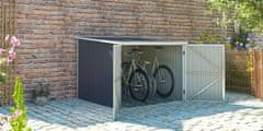 IWHOME Kolesarnica NOTOS B - Kovinski Antracitni Pritlični Skladiščni Prostor