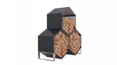 IWHOME Pocinkana Ploščata Lopa za Drva EOS GW-A 3 kosi Antracit