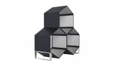 IWHOME Pocinkana Ploščata Lopa za Drva EOS GW-A 3 kosi Antracit