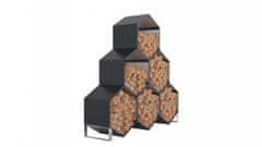 IWHOME Leseni nadstrešek antracit EOS GW-A 6 kosov - trpežna pločevina