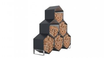 IWHOME Leseni nadstrešek antracit EOS GW-A 6 kosov - trpežna pločevina