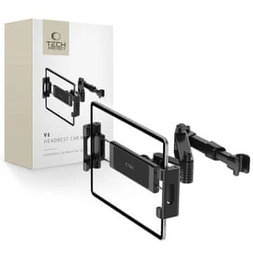 Tech-protect Nosilec Tech-Protect V1 avtomobilski teleskopski za vzglavnik za telefon - črn