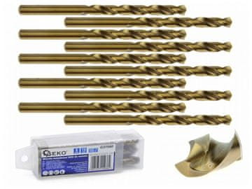 GEKO Kobaltov sveder za kovino HSS-Co, DIN 338, 8 mm, 10 kosov G37080