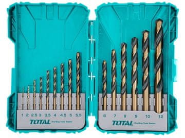 Total Komplet svedrov za kovino 1-12 mm, 15-delni, HSS TACSDL51501