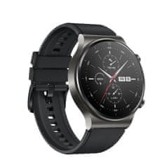 HURTEL Silikonski pašček za Huawei Watch GT 2 / 3 / 4 / 2 Pro / 3 Pro / 4 Pro / GT 2e - črn