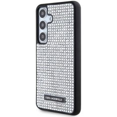 Karl Lagerfeld Etui Karl Lagerfeld Rhinestone Metal Logo za Samsung Galaxy S24 - srebrn