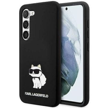 Karl Lagerfeld Etui Karl Lagerfeld Silicone Choupette za Samsung Galaxy S24+ - črno