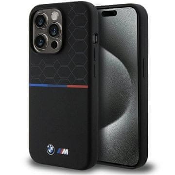 Bmw Etui BMW M Silicone Pattern MagSafe za iPhone 15 Pro - črno
