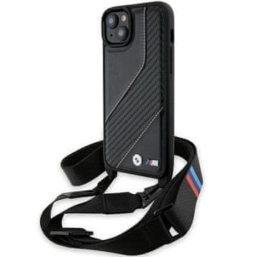 Bmw Etui BMW M Edition Carbon Stripe & Strap za iPhone 15 / 14 / 13 - črno