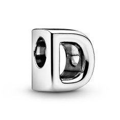 Pandora Srebrna perlica "D" Moments 797458