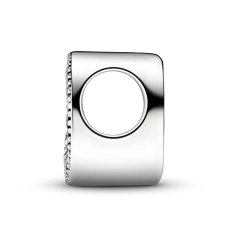 Pandora Srebrna perlica "D" Moments 797458