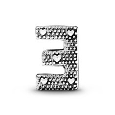 Pandora Srebrna perlica "E" Moments 797459