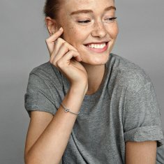 Pandora Srebrna perlica "B" Moments 797456