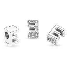 Pandora Srebrna perlica "E" Moments 797459