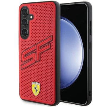 Ferrari Ovitek Ferrari Big SF Perforated za Samsung Galaxy S24 - rdeče