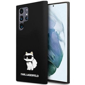 Karl Lagerfeld Etui Karl Lagerfeld Silicone Choupette za Samsung Galaxy S24 Ultra - črno