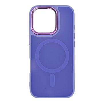 HURTEL Ovitek Magnetic Collection MagSafe za iPhone 16 Pro - vijoličen
