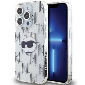 Karl Lagerfeld Etui Karl Lagerfeld IML Choupette Head & Monogram za iPhone 15 Pro - prozorno