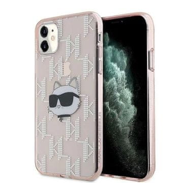 Karl Lagerfeld Etui Karl Lagerfeld IML Choupette Head & Monogram za iPhone 11 / Xr - roza