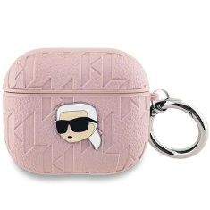 Karl Lagerfeld Etui Karl Lagerfeld Monogram Karl Head za AirPods 3 - roza