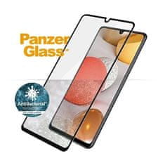 PanzerGlass Kaljeno steklo PanzerGlass E2E Super+ antibakterijsko za Samsung Galaxy A42 5G - s črnim okvirjem