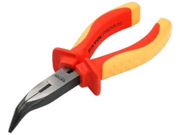 Extol Premium Ukrivljene polkrožne klešče, 160 mm, VDE, 8813177