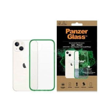 PanzerGlass Etui PanzerGlass ClearCase antibakterijsko s certifikatom Military Grade za iPhone 13 / 14 / 15 - prosojno zeleno