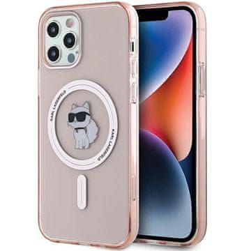 Karl Lagerfeld Etui Karl Lagerfeld IML Choupette MagSafe za iPhone 12/12 Pro - roza