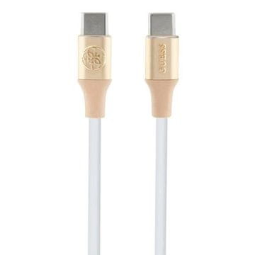 Guess Kabel Guess Ebossed Logo USB-C / USB-C 1.5m hitro polnjenje - zlat