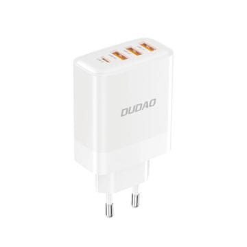DUDAO Polnilnik Dudao A5HEU omrežni 3x USB-A 1x USB-C PD20W - bel