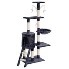 Aga Praskalnik za mačke 47x35x136 cm Temno siva