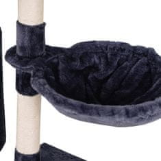 Aga Praskalnik za mačke 47x35x136 cm Temno siva