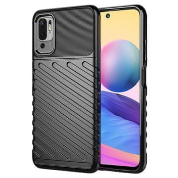 HURTEL Thunder Case prožen oklepni ovitek za Xiaomi Redmi Note 10 5G / Poco M3 Pro črn