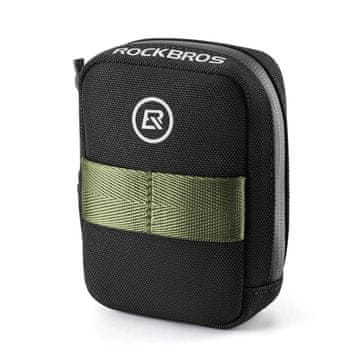 ROCKBROS Mini torba za pod sedež Rockbros z držalom za kartuše CO2 - črno-zelena